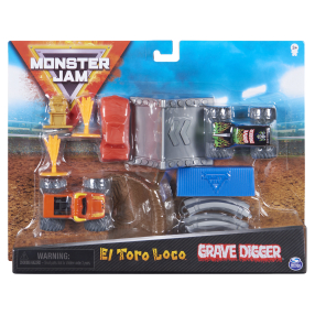 Monster Jam 2 autíčka s doplňky