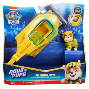 Tlapková patrola Aqua vozidla s figurkou Rubble