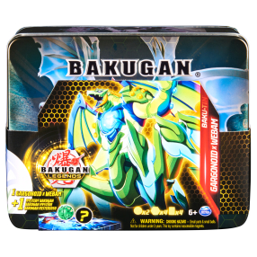 Bakugan Plechový box s exluzivním Bakuganem S5