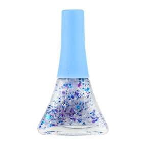 Lukky slupovací lak na nehty - fialovo-bílo-modrá mix s hvěz
