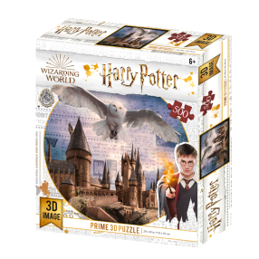 Puzzle 3D Harry Potter Bradavice a Hedvika 500  dílků
