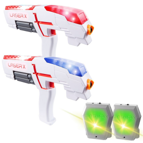 Pistole Laser X na infračervené paprsky sada pro 2 hráče