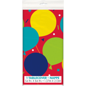 Ubrus Happy Birthday Balloon, 1,37 x 2,13 m