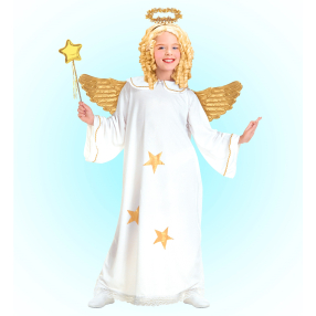 Kostým anděl 5-7 let svatozář