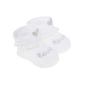 Novorozenecké ponožky- bílé