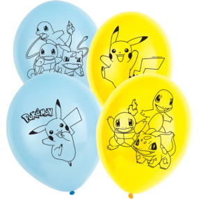 Latexové balónky Pokemon 6 ks