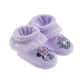 Novorozenecké ponožky Minnie- fialové