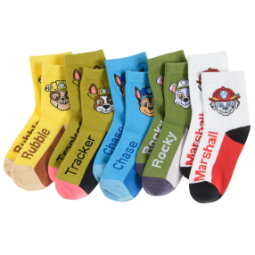 Ponožky Tlapková patrola 5 ks- více barev