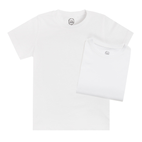 Basic tričko s krátkým rukávem 2 ks- bílé