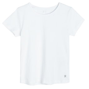 Bavlněné tričko s krátkým rukávem 2 ks- bílé