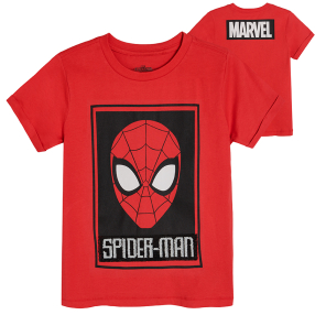 Tričko s krátkým rukávem Spiderman- červené