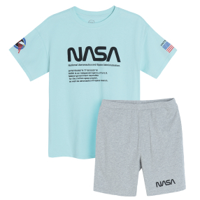 Pyžamo NASA- modrá, šedá