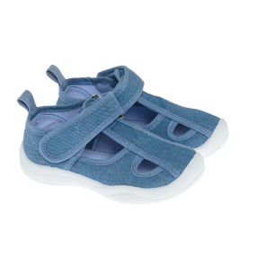 Sandály na suchý zip- modré