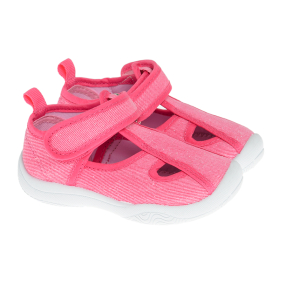 Sandály na suchý zip- růžové