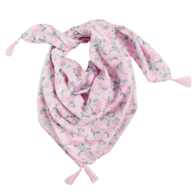 Květinový šátek- růžový