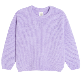 Pletený svetr- fialový