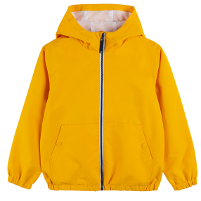 Chlapecká bunda s kapucí- žlutá
