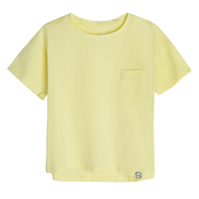 Basic tričko s krátkým rukávem- žluté