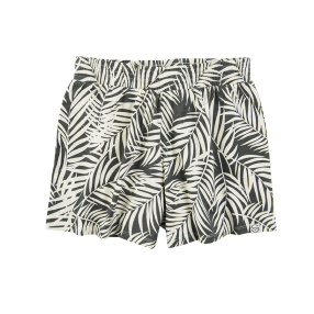 Vzorované šortky s elastickým pasem- šedé
