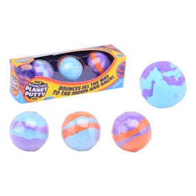 Skákací pěnové míčky Planety 3 ks