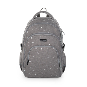 Studentský batoh - Oxy Scooler šedý geometric