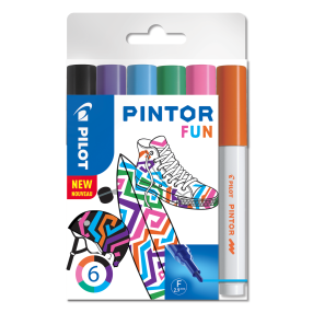 PILOT Pintor, kreativní popisovač, Fine, sada 6 ks, Creative
