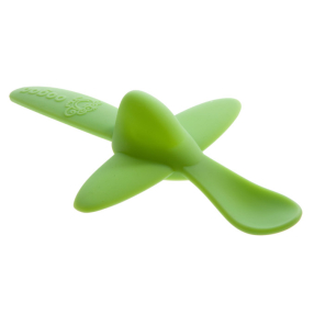 Lžička letadélko Oogaa zelená