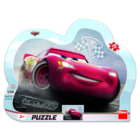 Puzzle Cars 3: Blesk McQueen 25 dílků kontura