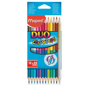 Pastelky trojboké MAPED Color´Peps Duo 24 ks