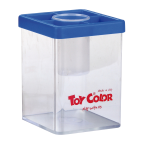Kelímek na vodu a štětce Koral Toy Color,mix barev