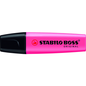 Zvýrazňovač - STABILO BOSS ORIGINAL - 1 ks - růžová