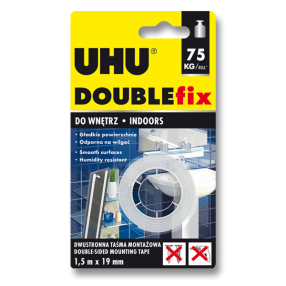 Oboustranná montážní páska UHU DoubleFix 1.5mx19mm