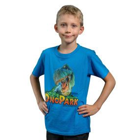 Tričko T-Rex světle modré - věk 5-6