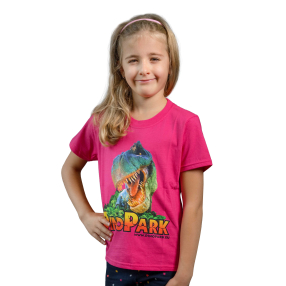 Tričko T-Rex růžové - věk 5-6