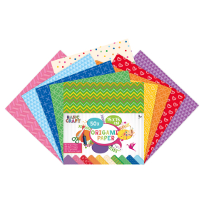 Sada barevných papírů Origami 15x15