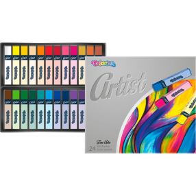 Artist suché pastely, čtyřhranné, 24 barev