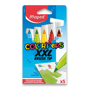Fixy MAPED Color Peps XXL Brush, 5 barev