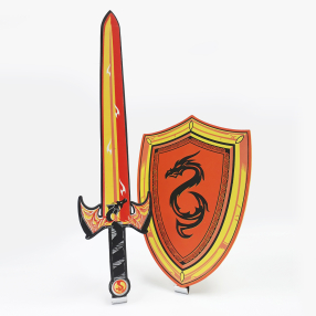 Pěnový meč a štít Drak