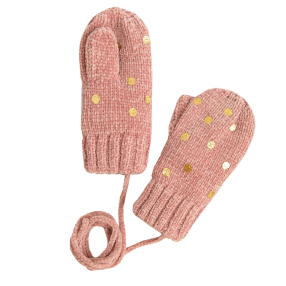 Palcové rukavice- růžové