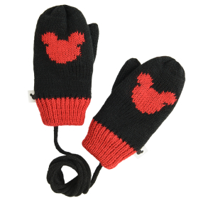 Palcové rukavice Mickey Mouse- černé