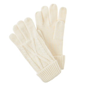 Prstové rukavice- krémové