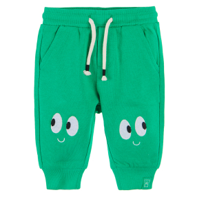 Sportovní kalhoty s aplikací- zelené