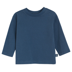 Basic tričko s dlouhým rukávem- modré