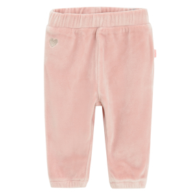 Sametové sportovní kalhoty- růžové