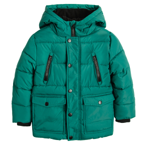 Zimní bunda s kapucí- zelená