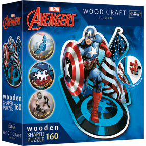 Dřevěné puzzle Marvel Heroes 160 dílků