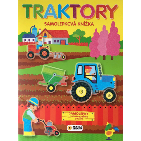 Traktory - samolepková knížka pro opak. lepení