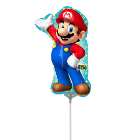 Foliový balónek na tyčce - tvar - Super Mario