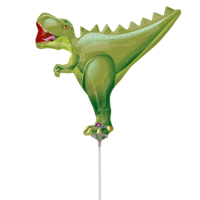 Foliový balónek na tyčce - tvar - T-Rex