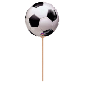 Foliový balónek na tyčce - kulatý - Fotbalový míč